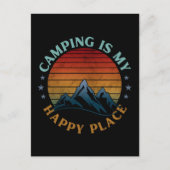CAMPING IS MIJN GEWELDIGE PLEK BRIEFKAART (Voorkant)