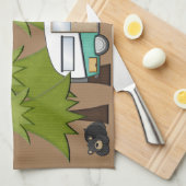 Camping is mijn Happy Place Persoonlijke handdoek (Quarter Fold)