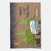 Camping is mijn Happy Place Persoonlijke handdoek (Verticaal)