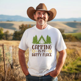 Camping is mijn Happy Place T-shirt