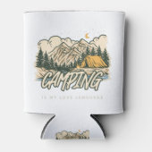 Camping is mijn liefdestaal blikjeskoeler (Voorkant)