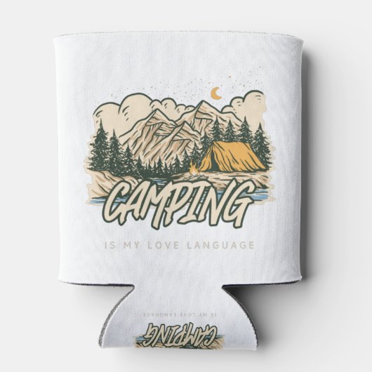 Camping is mijn liefdestaal blikjeskoeler (Achterkant)