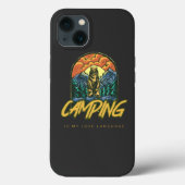 Camping is mijn liefdestaal Case-Mate iPhone case (Achterkant)