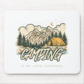 Camping is mijn liefdestaal muismat (Voorkant)