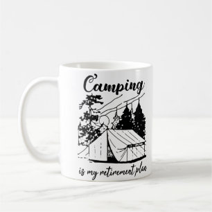 Camping is mijn pensioenplan 2021 Funny camping Koffiemok