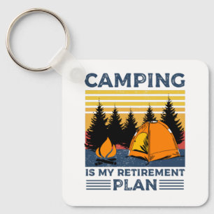 Camping is mijn pensioenplan Funny camping Gift Sleutelhanger