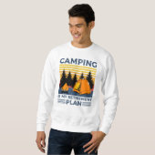 Camping is mijn pensioenplan Funny camping Gift Trui (Voorkant volledig)