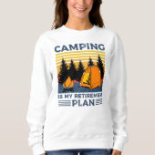Camping is mijn pensioenplan Funny camping Gift Trui (Voorkant)