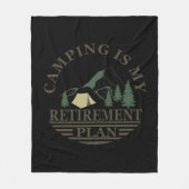 Camping is mijn pensioenplan grappig met pensioen fleece deken (Voorkant)