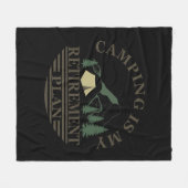 Camping is mijn pensioenplan grappig met pensioen fleece deken (Voorkant (Horizontaal))