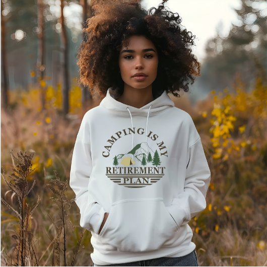 Camping is mijn pensioenplan grappig met pensioen hoodie