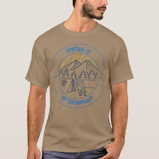 Camping is mijn Speeltuin sterren retro T-shirt