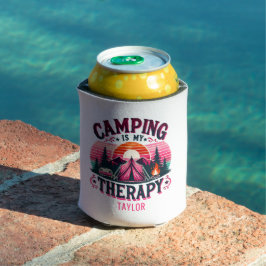 Camping is mijn therapie blikjeskoeler