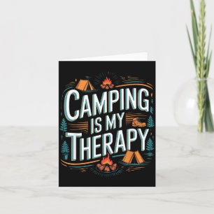 Camping is mijn therapie citaat kaart