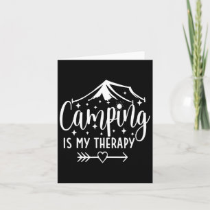 Camping is mijn therapie grappige camping liefhebb kaart