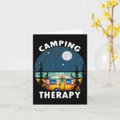 Camping Is Mijn Therapie  Kaart (Gele Bloem)