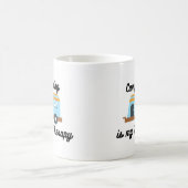 Camping is mijn therapie koffiemok (Center)