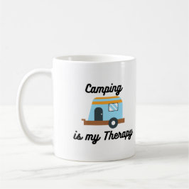 Camping is mijn therapie koffiemok