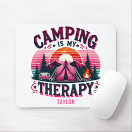 Camping is mijn therapie muismat