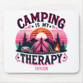 Camping is mijn therapie muismat (Voorkant)