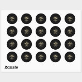 Camping is mijn therapie ronde sticker (Vel)