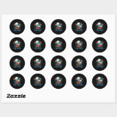 Camping is mijn therapie ronde sticker (Vel)