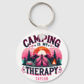 Camping is mijn therapie sleutelhanger (Voorkant)