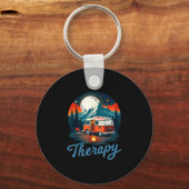 Camping is mijn therapie sleutelhanger (Voorkant)
