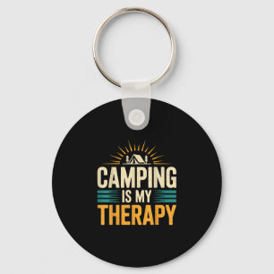 Camping is mijn therapie  sleutelhanger