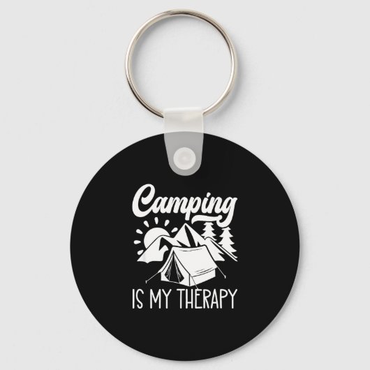 Camping is mijn therapie sleutelhanger (Voorkant)