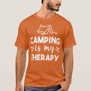 Camping is mijn therapie t-shirt