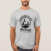 Camping is Mijn Therapie T-shirt (Voorkant)
