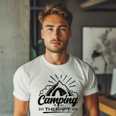 Camping is mijn therapie t-shirt