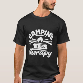 Camping is mijn therapie T-shirt