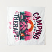 Camping is mijn therapie wandkleed (Voorkant (horizontaal))