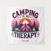 Camping is mijn therapie wandkleed (Voorkant)