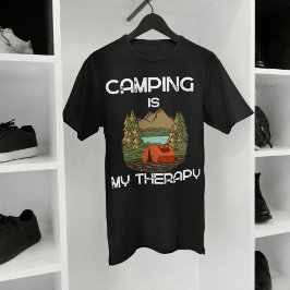 Camping is mijn therapiecampagnedeksels t-shirt