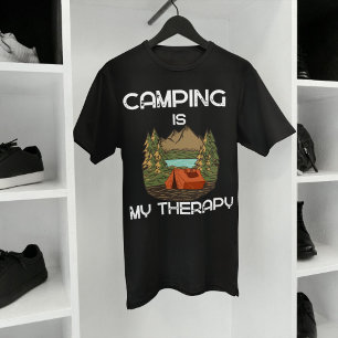 Camping is mijn therapiecampagnedeksels t-shirt