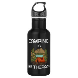 Camping is mijn therapiecampagnedeksels waterfles 