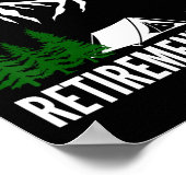 Camping Is My Retirement Plan Party Adventure Outd Poster (Hoek)