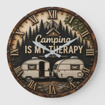 Camping Is My Therapy Vintage Camper Gift