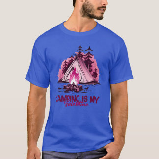 Camping Is My Valentineshirt meisje T-shirt