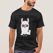 Camping Is No ProbLlama Camping friend T-shirt (Voorkant)