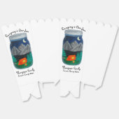 Camping is Our Jam Tent and Mountains in Jar Bedankdoosjes (Ongevouwen)