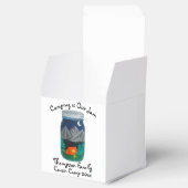 Camping is Our Jam Tent and Mountains in Jar Bedankdoosjes (Geopend)