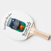 Camping is Our Jam Tent and Mountains in Jar Tafeltennisbatje (Zijkant)