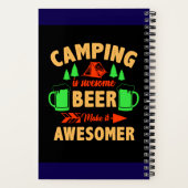 Camping is Swesome Beer Make it Aesomer-45676  Notitieboek (Achterkant)