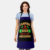 Camping is Swesome Beer Make it Aesomer-45676 Schort (Gedragen)
