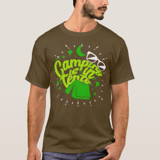 Camping is te vinden in tents 4 t-shirt