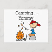 Camping is Yummy Tshirts en Gifts Briefkaart (Voorkant)